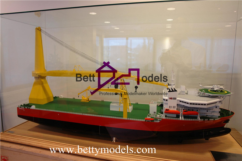 Korea werkende schaalmodellen van schepen