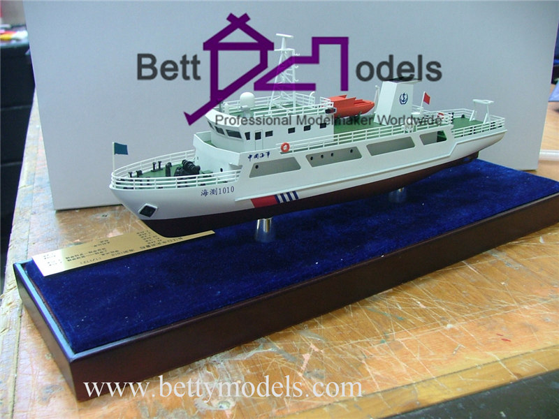 Schaalmodellen van Chinese schepen